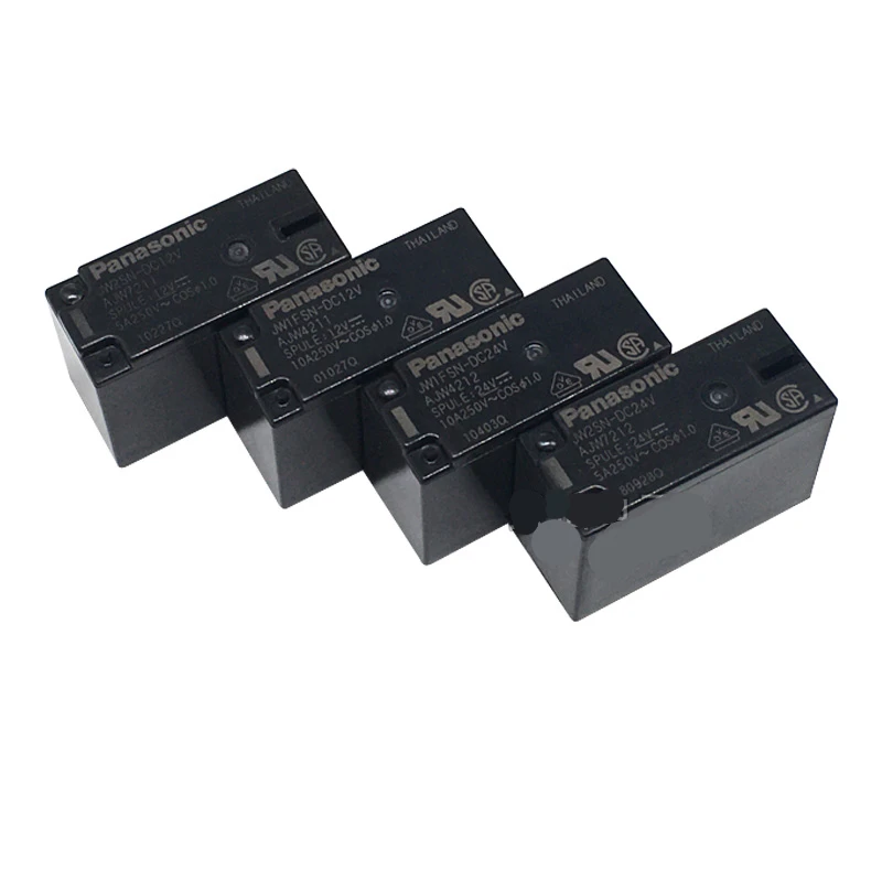 Реле JW1FSN JW2SN-DC12V DC24V AJW4211 AJW4212 AJW7211 AJW7212 10A 5PIN, 2 шт.