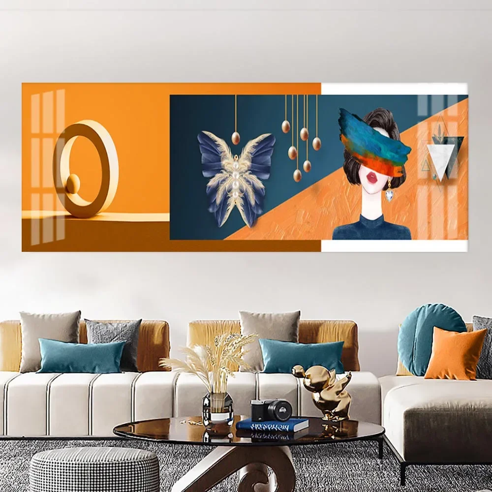 Абстрактные геометрические постеры в скандинавском стиле настенные