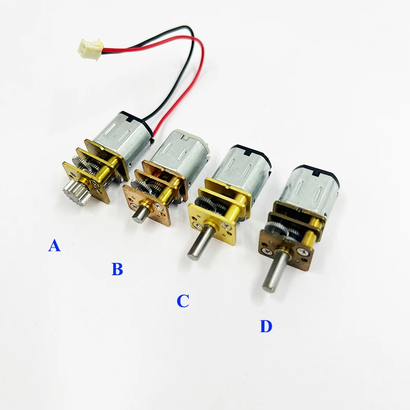 

Micro N10 цельнометаллический мотор-редуктор, мотор-редуктор, D-образный вал постоянного тока 3 В-6 В, медленная скорость для робота-автомобиля, электрический замок