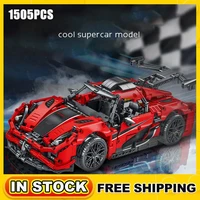 technical famous super speed car building blocks red expert sports racing vehicle model moc bricks toys children birthday gift