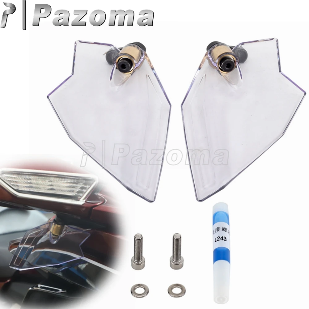 

1Pair Motorcycle Clear PC Wind Deflector Side Upper Air Fairing Cover For Honda Goldwing 1800 GL1800 2018 2019 2020 2021 2022