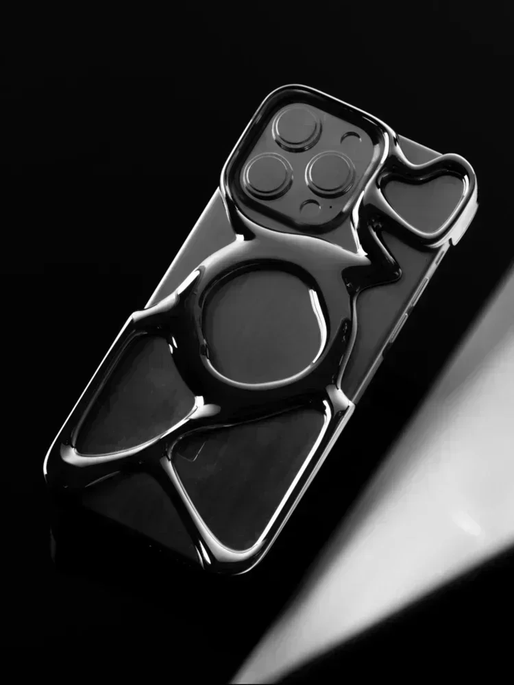 Чехол для телефона в стиле минимализм IPhone 16 15 Pro Max Angry Miao ажурный чехол ПК