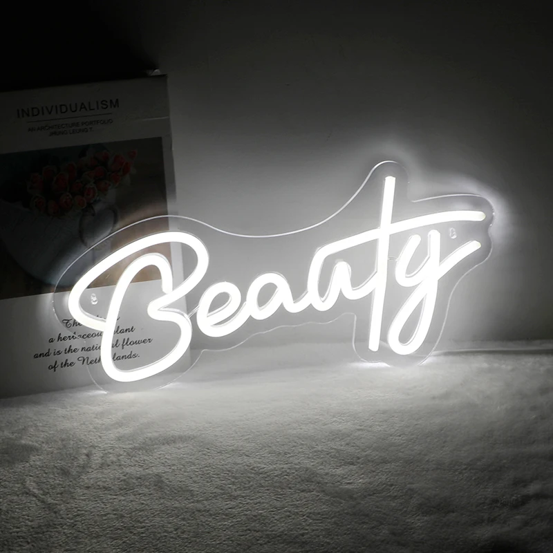 

New Creative Beauty Luminous Font Neon LED Acrylic Backboard Event Holiday Party Indoor Warm Atmosphere Decorative Light