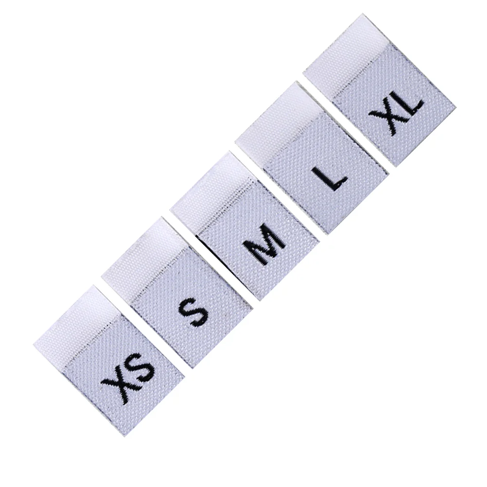 

Size Labels Tags Clothing Clothes Label Sew Sewingembroidered Shirtwoven Folded Garmentgarments Tag Iron Cut Crafting Fabric