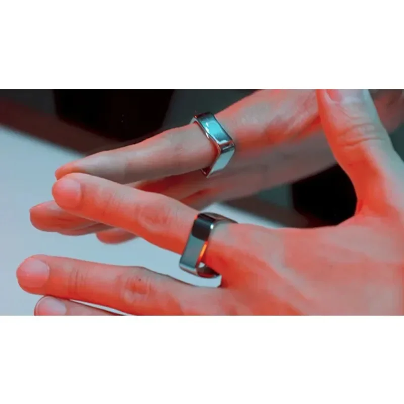 Кольцо Ambi (серебристый/черный) Волшебные трюки Круг Квадратный Магия Аксессуары