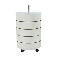 medieval style rotating multi layer round ins bedside table with removable wheelchair trolley snack storage cabinet