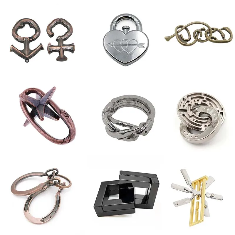 1 шт. классическая игрушка-головоломка из сплава