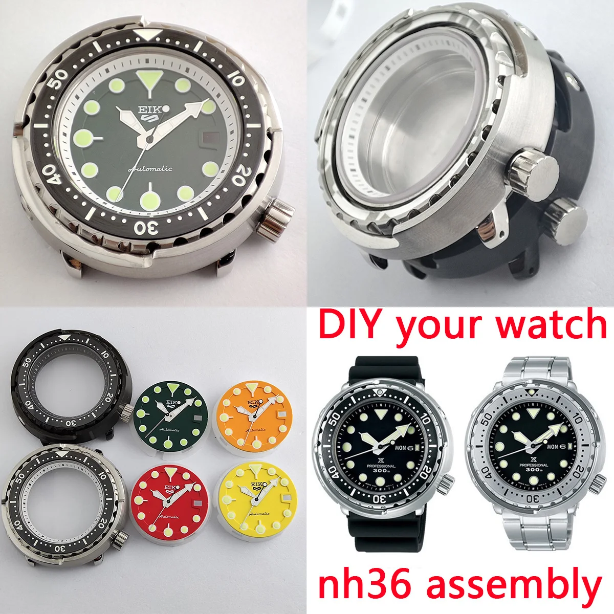 

Nh35 чехол с циферблатом, часы Seiko, чехол с SD-проспектом, механические Технические параметры SBDX016, сапфировое стекло, нержавеющая сталь nh35 nh36, д...
