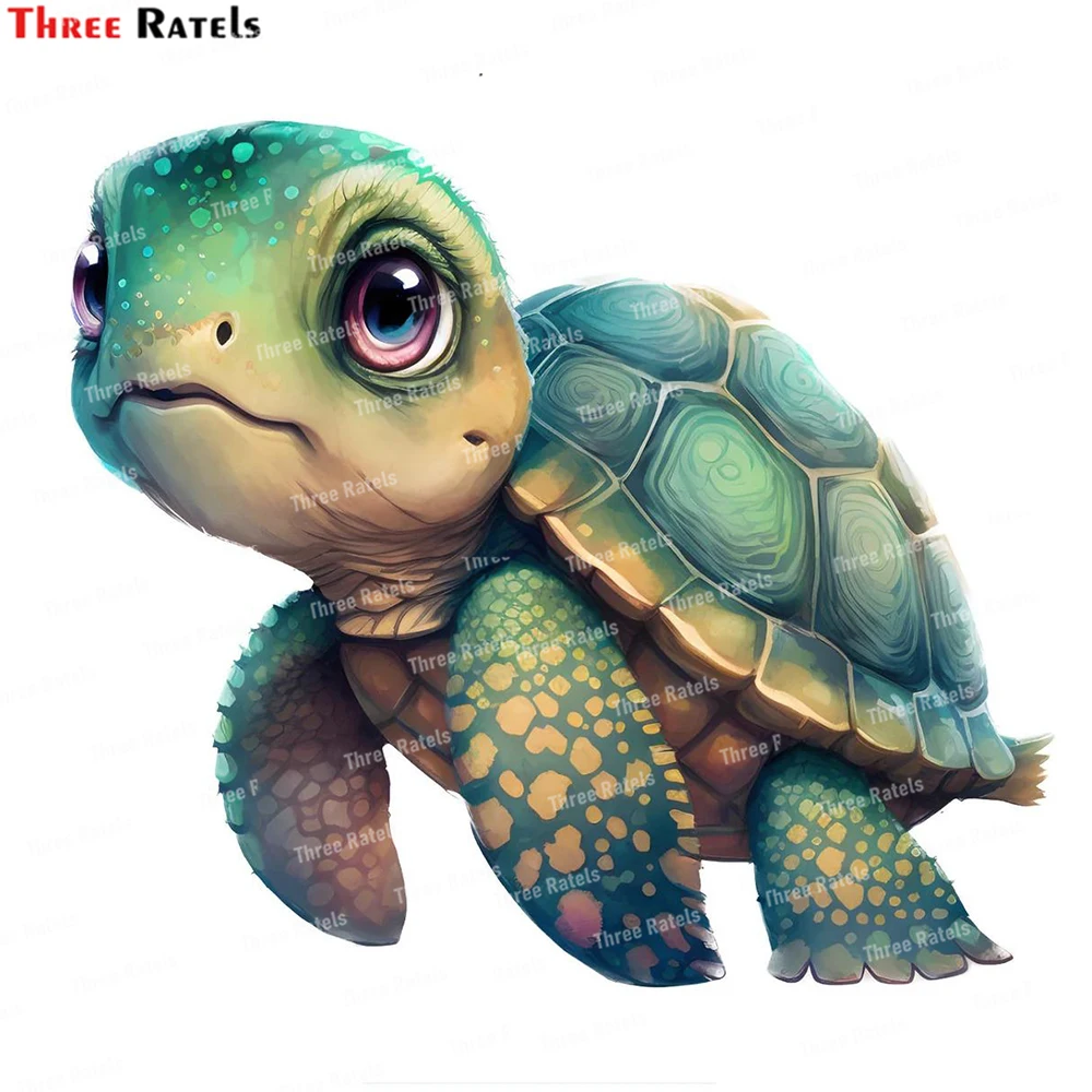 

Водонепроницаемая наклейка Three Ratels L49 в виде черепахи