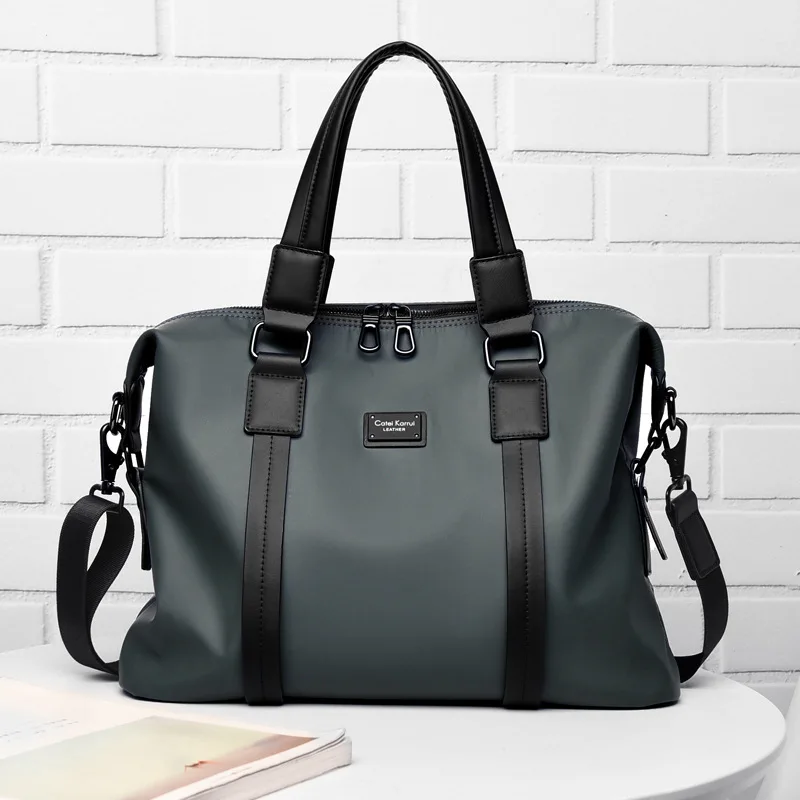 Fashion Men Briefcase Bag Large Capacity Handbag Casual Shoulder Bags Office File Bag Waterproof Laptop Bag For Male