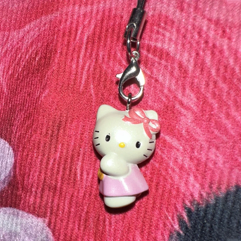 Винтажная японская подвеска Tianse с ангелом Hello Kitty в виде сумки милый розовый