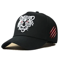 unisex men solid tiger embroidery trucker hat outdoor women casual cotton sports cap snpback hats gorros