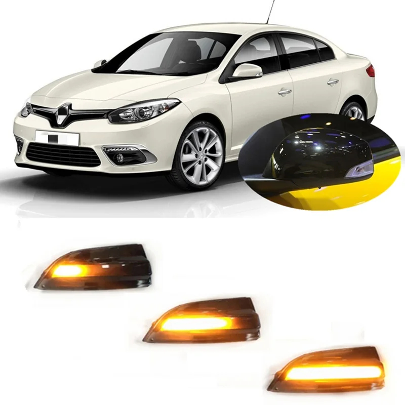 Для Renault Fluence L30 2010 2011 2012 2013 2014 2015 2016 2017 2018 2019 динамический мигающий индикатор