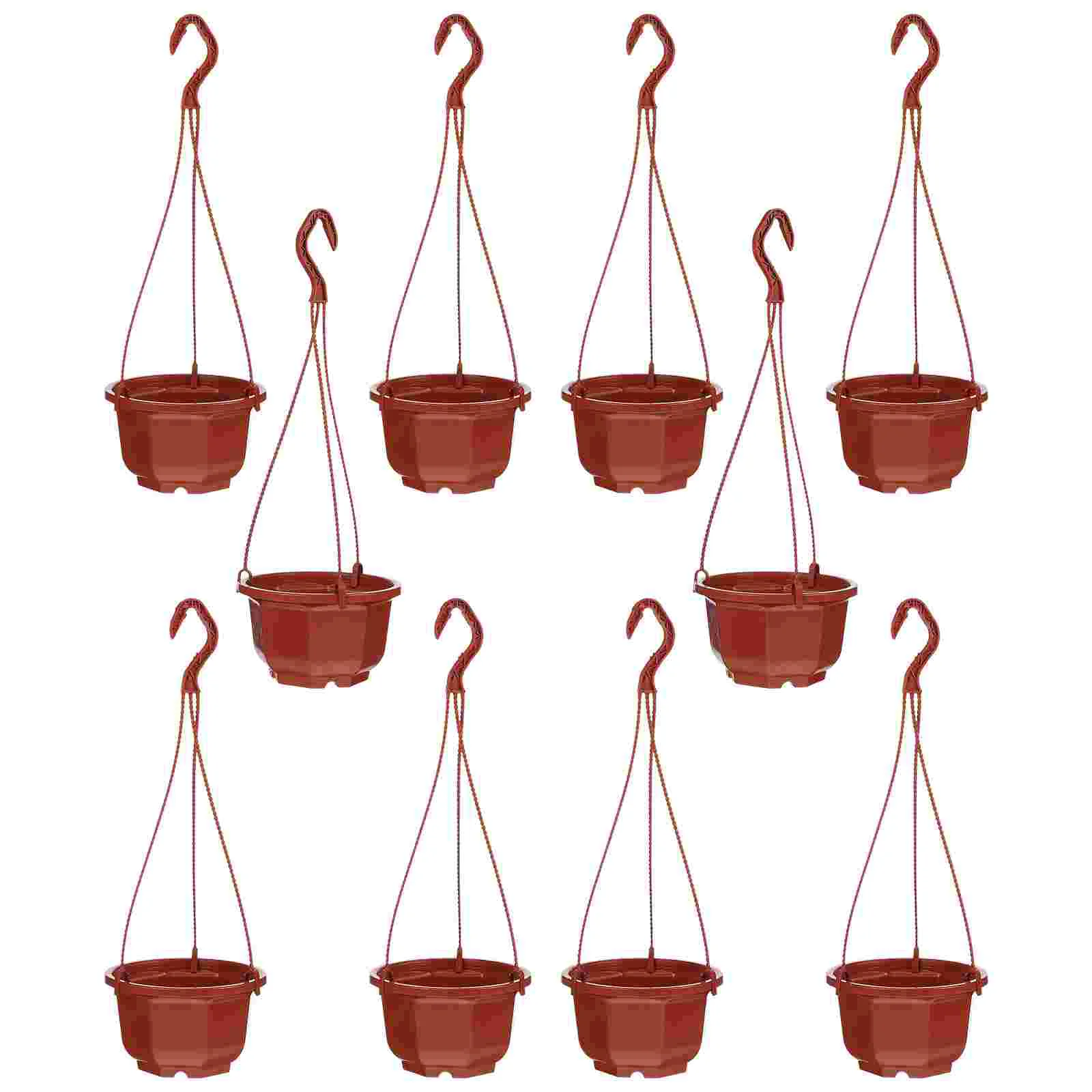 

Hanging Flower Pot Planter Pots Plastic Basket Planters Baskets Orchid Nursery Holder Flowerpots Wall Balcony Containers Railing