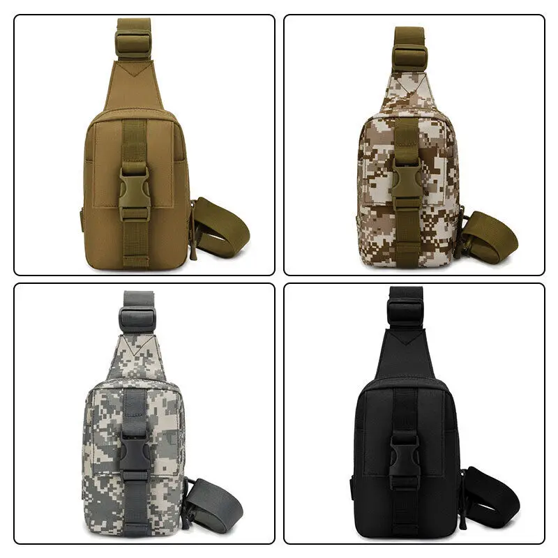 Outdoor Tactical Sling Bag Military Crossbody Pack Chest Shoulder Bag Small for Hiking Cycling Camping Travel