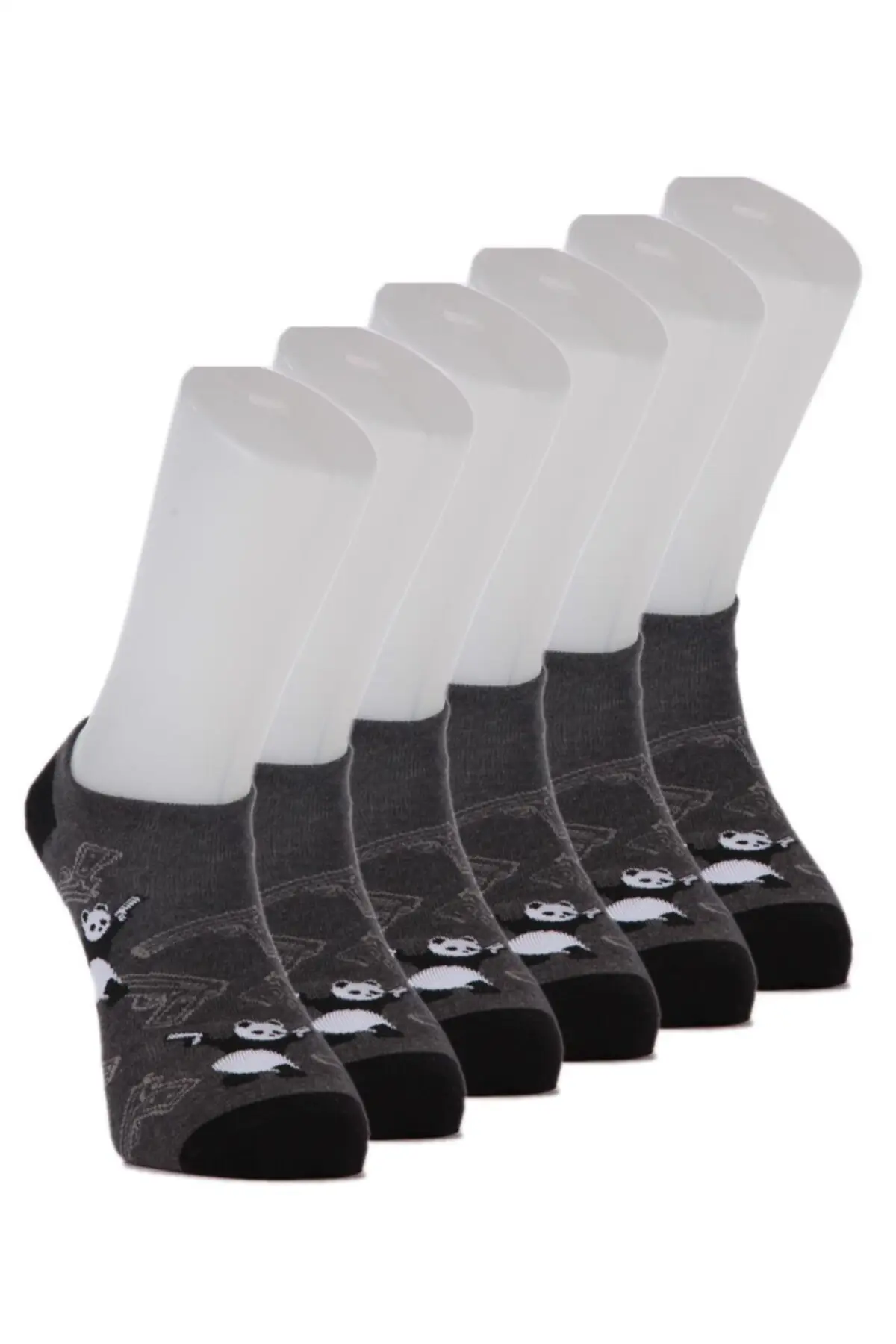 

Panda Patterned Liquid Men's Bootic Socks 6 psc. Package