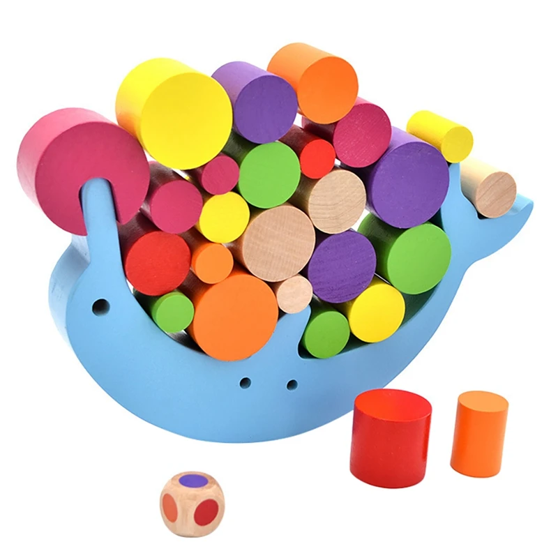 

Wooden Stacking Toys Kids Blocks Toys Balancing Blocks ToysStacking Balancing Block Best Gifts​ForChildrens Toddler Toys