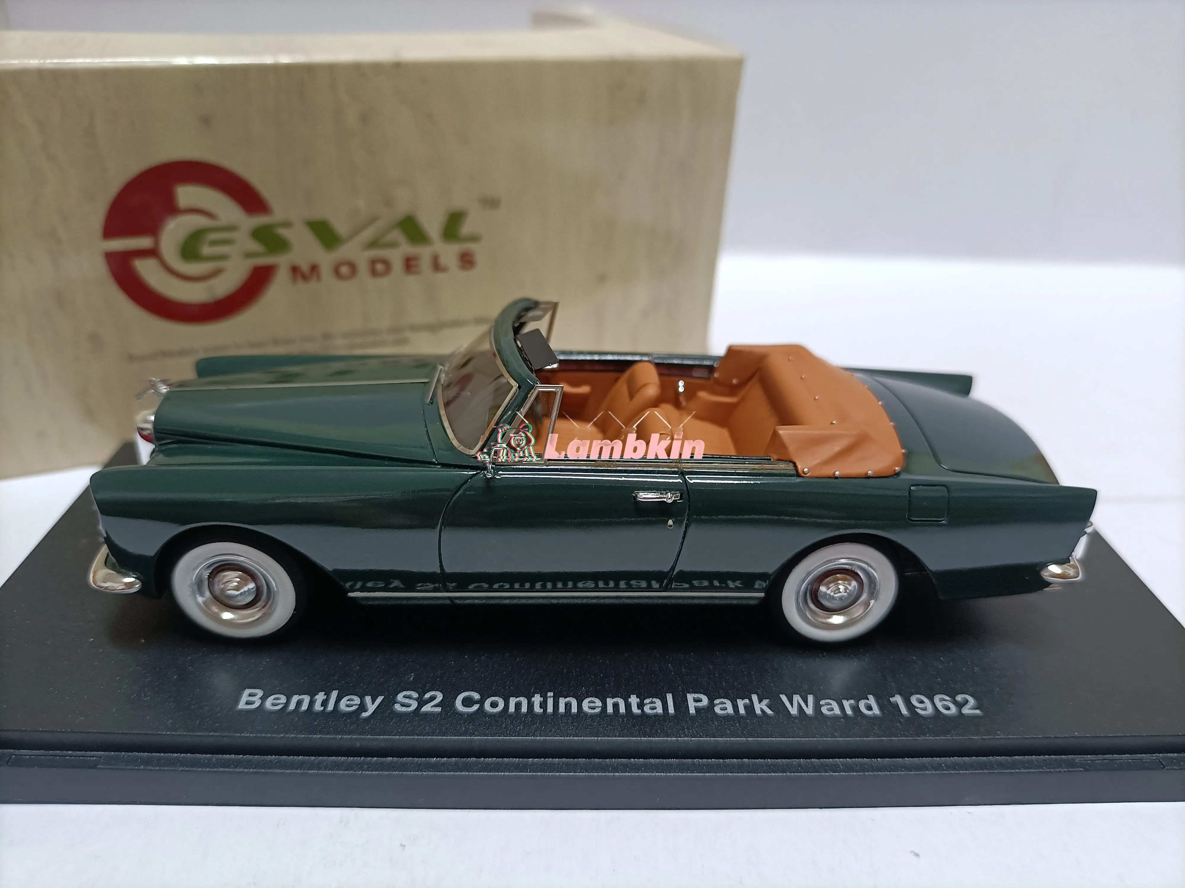 Esval 1/43 Bentley S2 Pard Ward 1962 темно-зеленый Континентальный Кабриолет Коллекционная