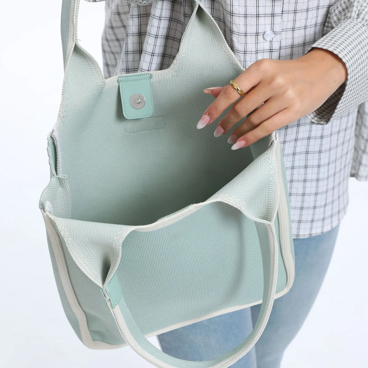 Портативная Женская Большая Сумка Большой Емкости Повседневная Модная Из