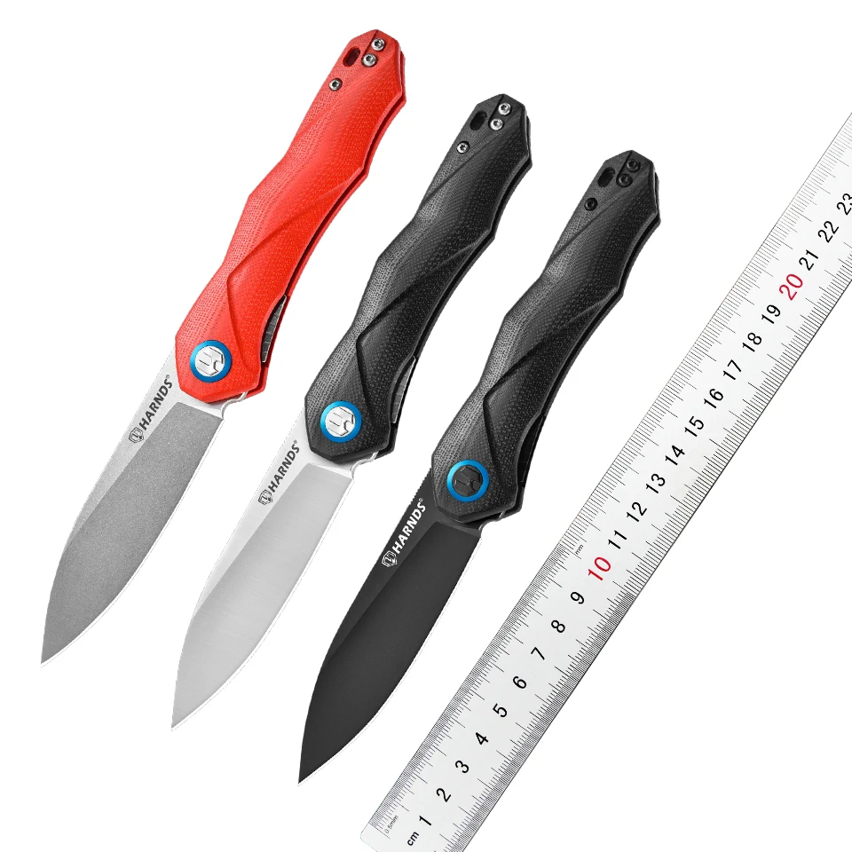 Складной нож HARNDS Vajra Front Flipper карманный для мужчин EDC с карманным зажимом выживания