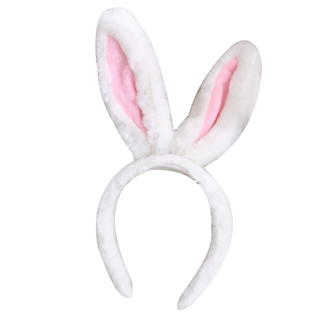 

Bunny Dress Headband Plush Headbands Makeup Hair Band Kids Cosplay Ears Bulk