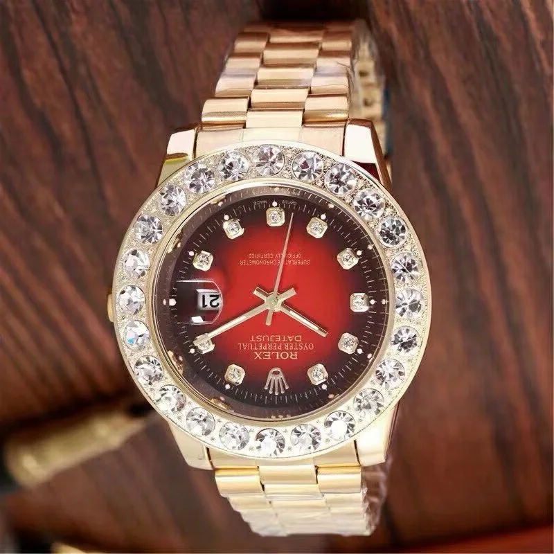 

Watch For Men women Top Branded Luxury Quartz Movement Dial Diameter Stainless Steel Strap Sports Business ROLEXES Watches 006