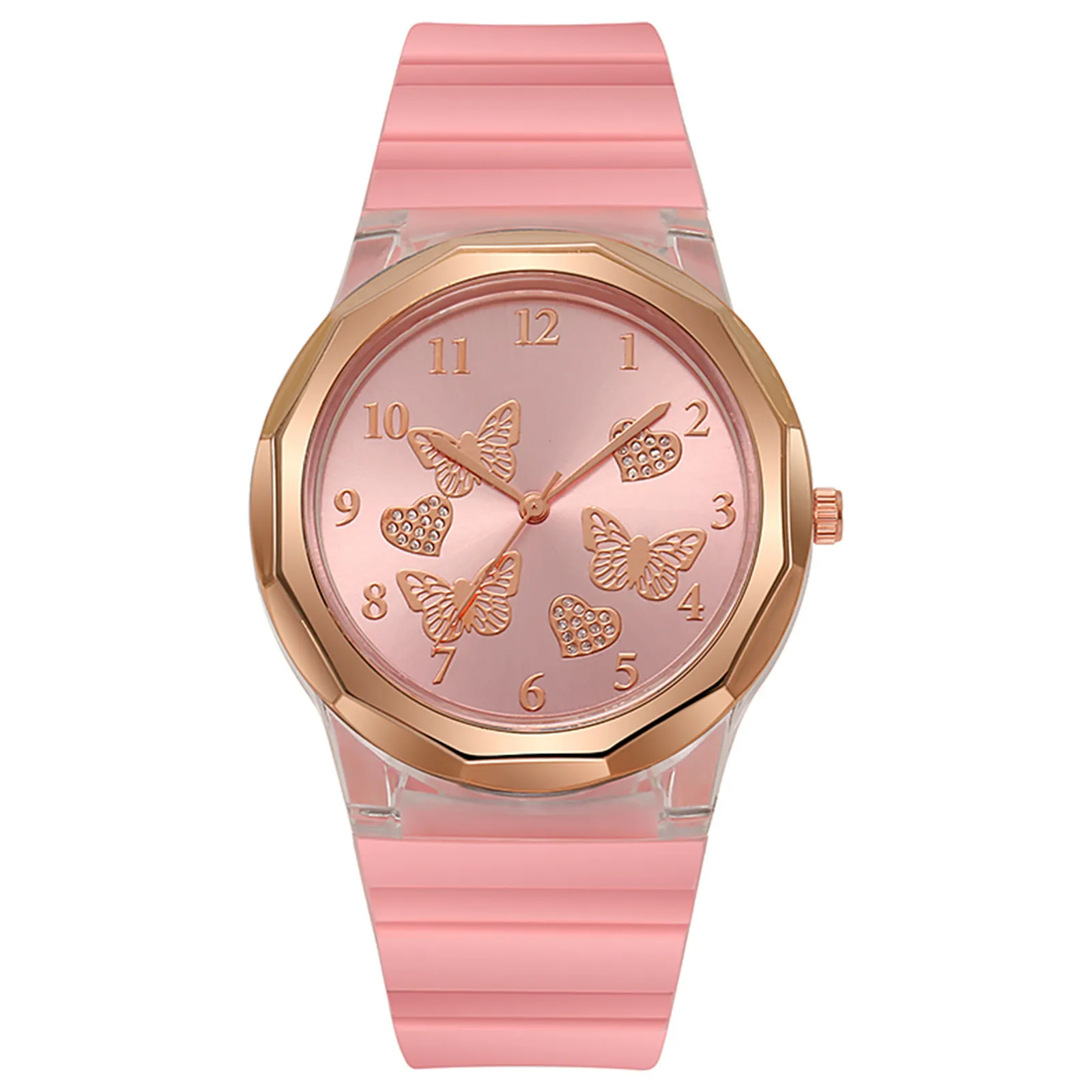

Sleek Minimalist Fashion With Strap Dial Women's Quartz Silicone Strap Watch Watch Leather Wrist