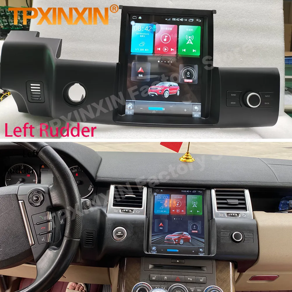 Голосовое управление AI Android 14 Auto Мультимедиа для Land Rover Range Sport L320 2010 ~ 2013