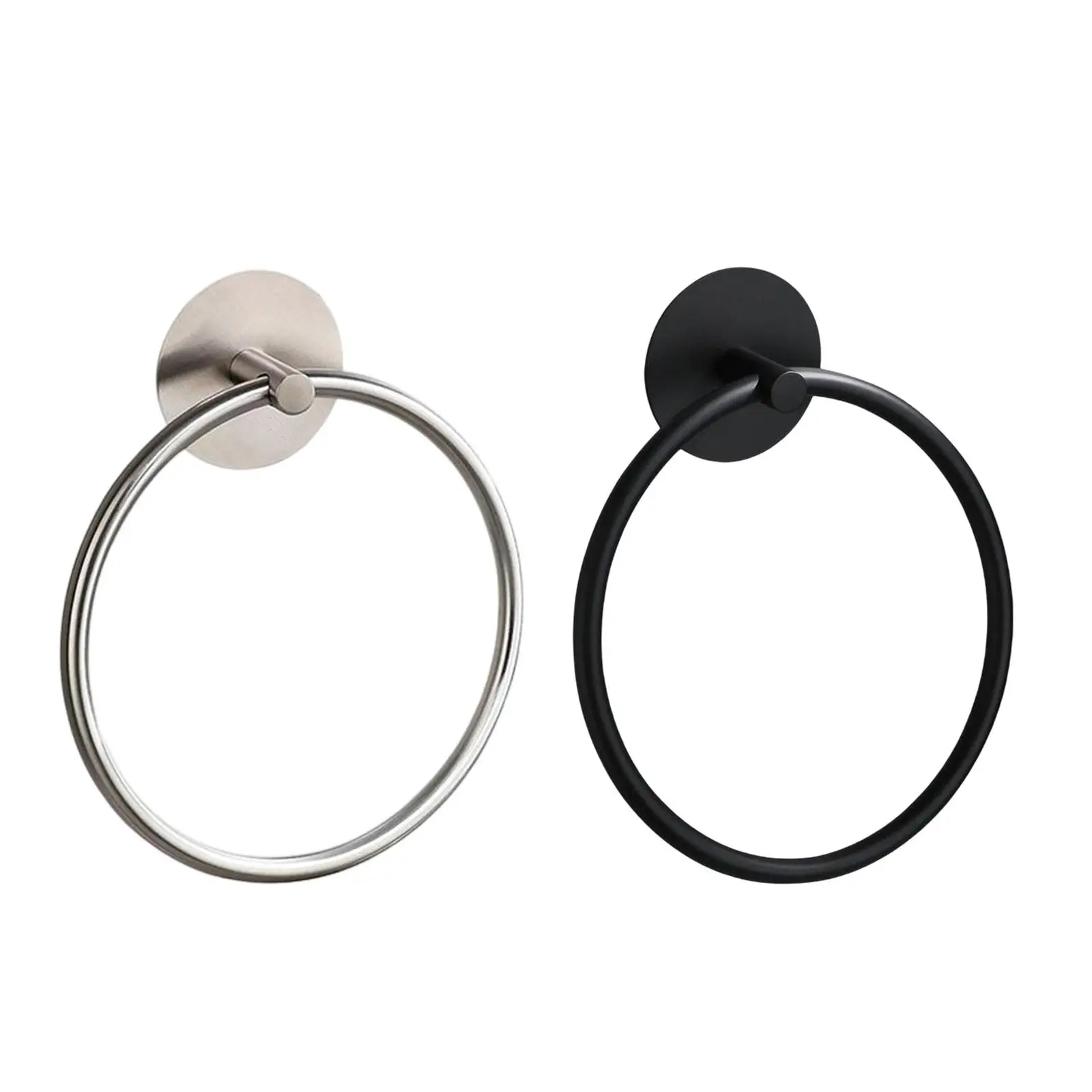 

Modern Towel Hand Towel Holder Rack Wall Mount Durable Storage Round Hanger Circle for Hotel Kitchen Accessories