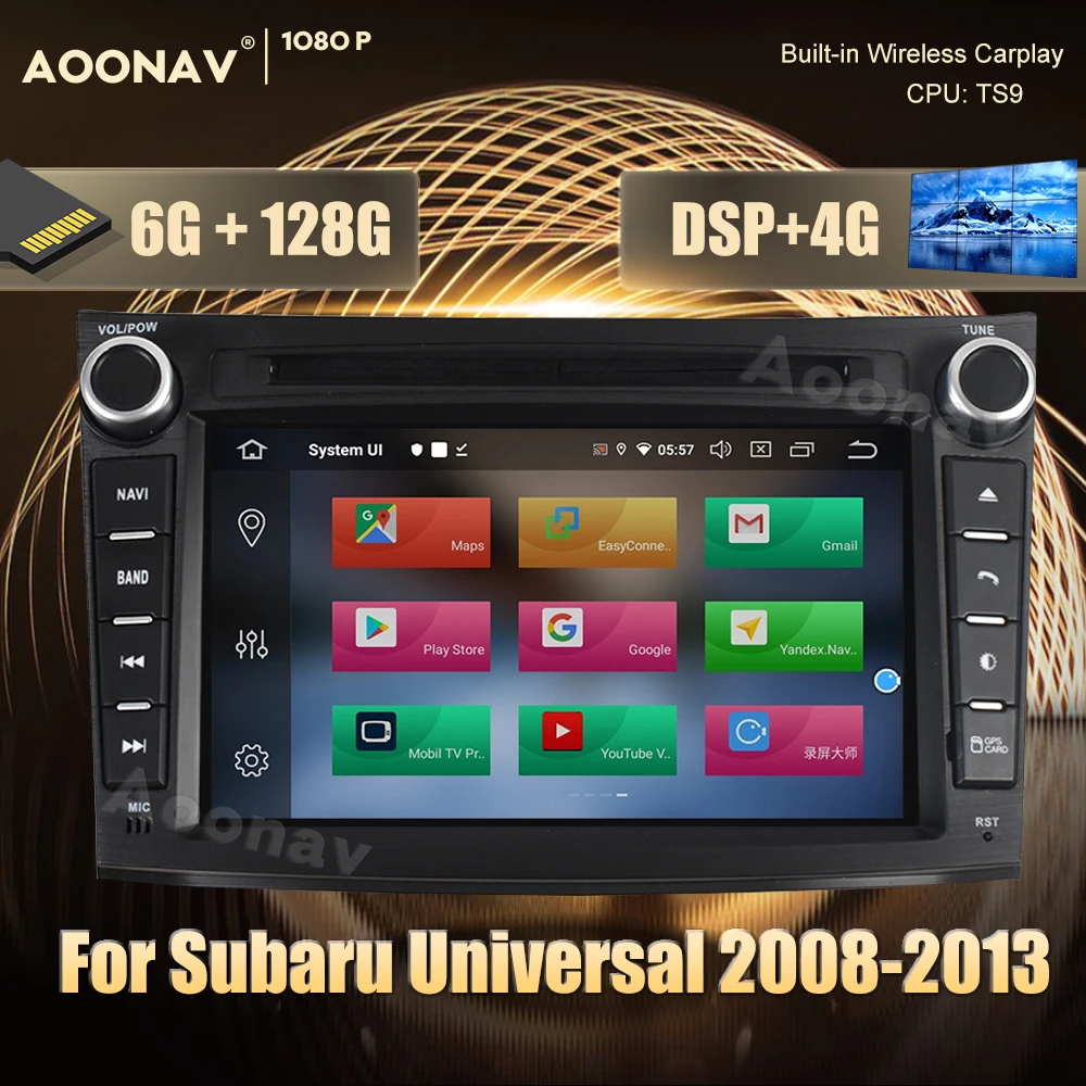 

Автомобильная магнитола 2 din Android 10,0 для Subaru 2008-2013, Универсальная автомобильная стереосистема, автомобильное радио, мультимедиа, GPS, видео, ау...