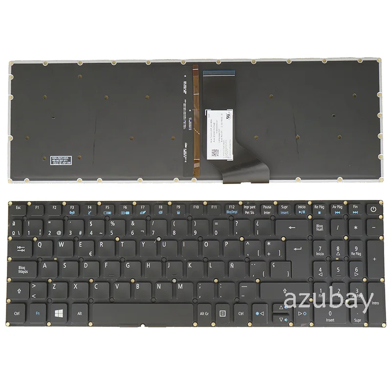 

Spanish Keyboard for Acer Aspire E5-553 V3-574 V3-574G V3-574TG V3-575 V3-575G V3-575T V3-575TG V5-591G VN7-572 VN7-572G Backlit