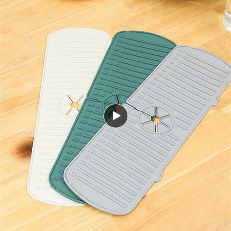

Foldable Hand-washing -proof Diversion Non-slip Silicone Draining Convenient Countertop Soap Mat