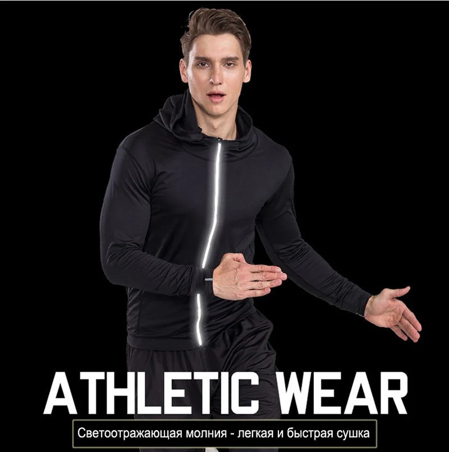 4 Pcs Outdoor Jogging Sport Men Suits Male Tracksuit Outdoors Suit Men's Gym Sportswear Running Track Clothing | Спорт и