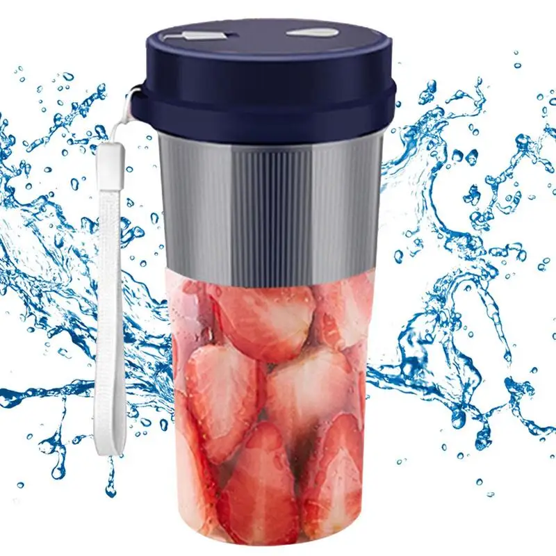 Portable Blender Juice Blender Bottles USB Rechargeable Mini Blender For Shakes And Personal Blender With 6 Blades Handheld