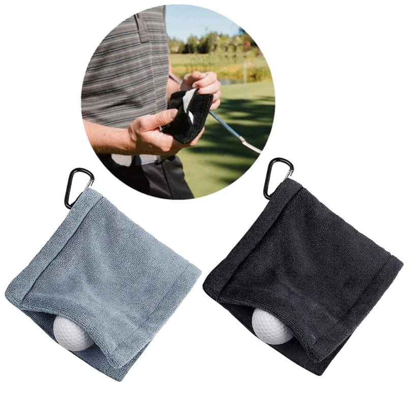 

Golf Towel Microfiber Golf Ball Towel for w/ Carabiner Clip Golf Towels for Golf