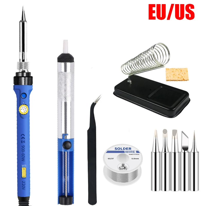 

Power Adjustable Kit Iron Welding Electric With Repair Tool Switch Soldering Heating Solder Temperature