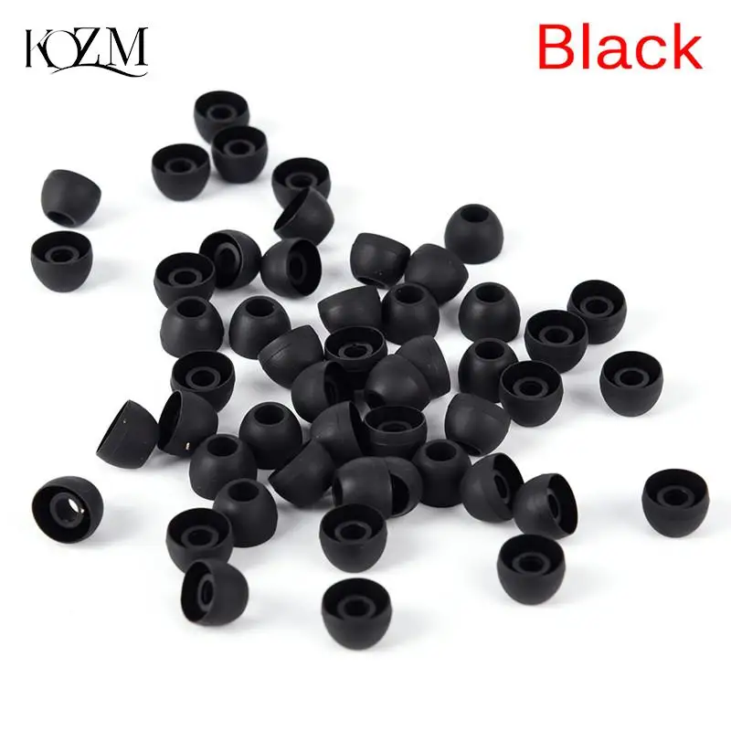 Hot Sale 50pcs/lot Soft Silicon Ear Tip Cover Replacement Earbud Covers For HTC In-Ear Headphones Earphones Accessories