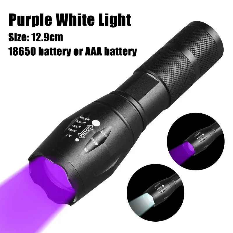 

Двойной свет фонарь Purple White 5Вт