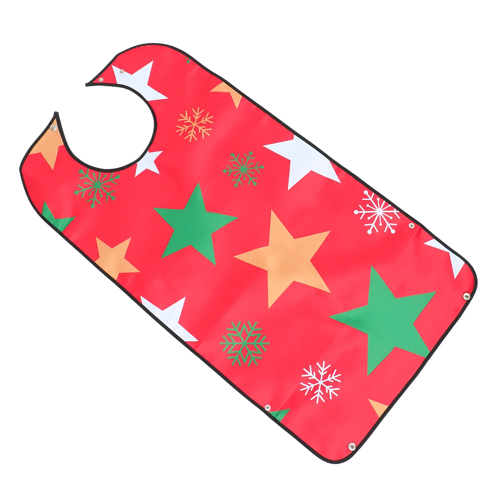 

English title: Doitool Adult Bib Christmas Reusable Washable Waterproof Clothing Protector