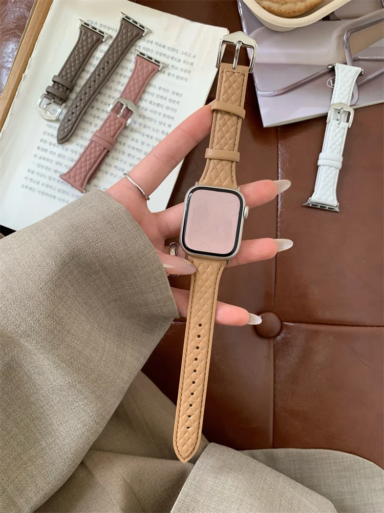

Ремешок из натуральной кожи для Apple Watch 8 7 6 SE 5 4 3 2