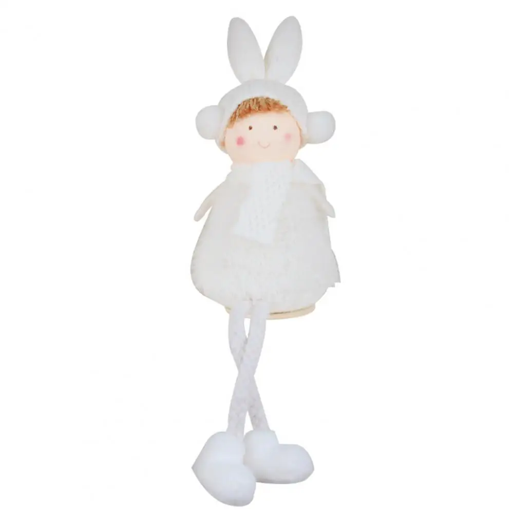 

Excellent Xmas Angel Doll Fine Texture 2 Styles Desktop Stuffed Toy Xmas Tree Ornaments Plush Toy Angel Doll