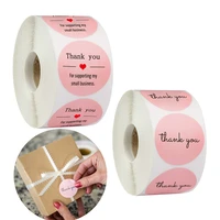 500pcs thank you sticker gift decorate sealing labels round stationery diary scrapbooking label stickers decorations tags