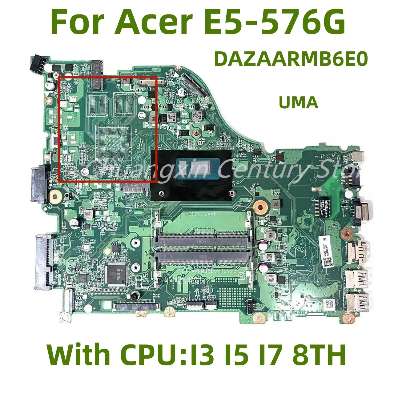

DAZAARMB6E0 подходит для Acer Aspire E5-576 E5-576G материнская плата для ноутбука с I3 I5 I7 7-го 8-го ЦПУ 100% протестирована и отправлена