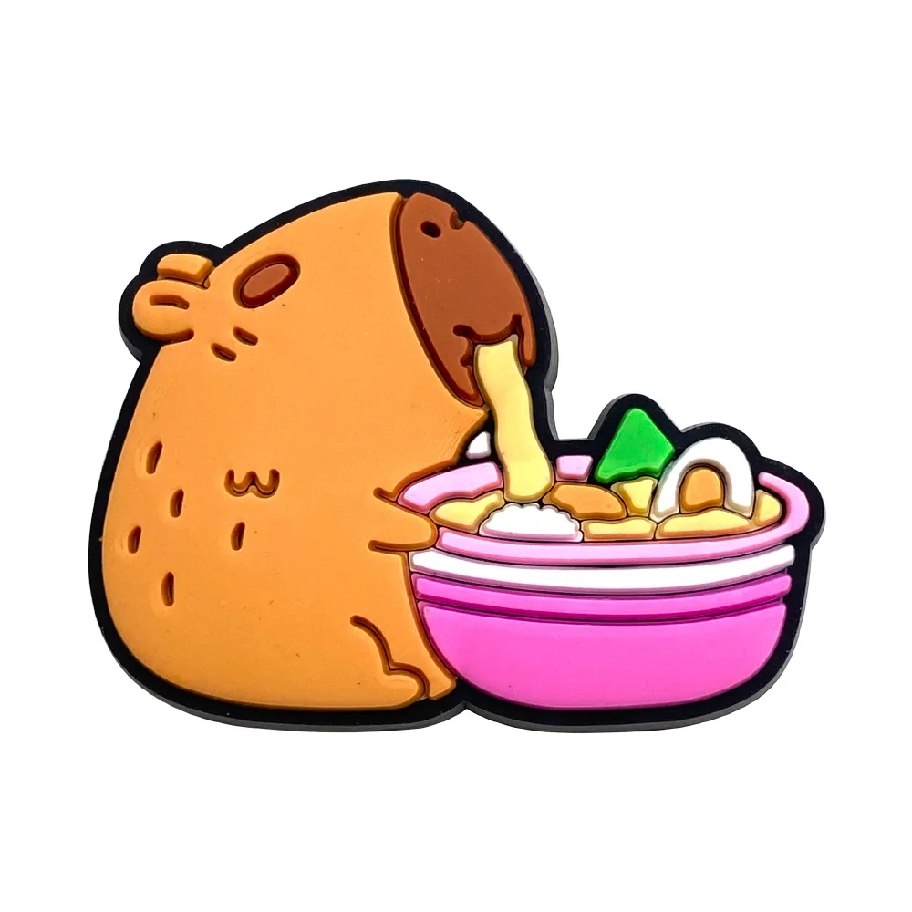 Подвески для обуви с милыми животными в виде капибары крокодилов аксессуары