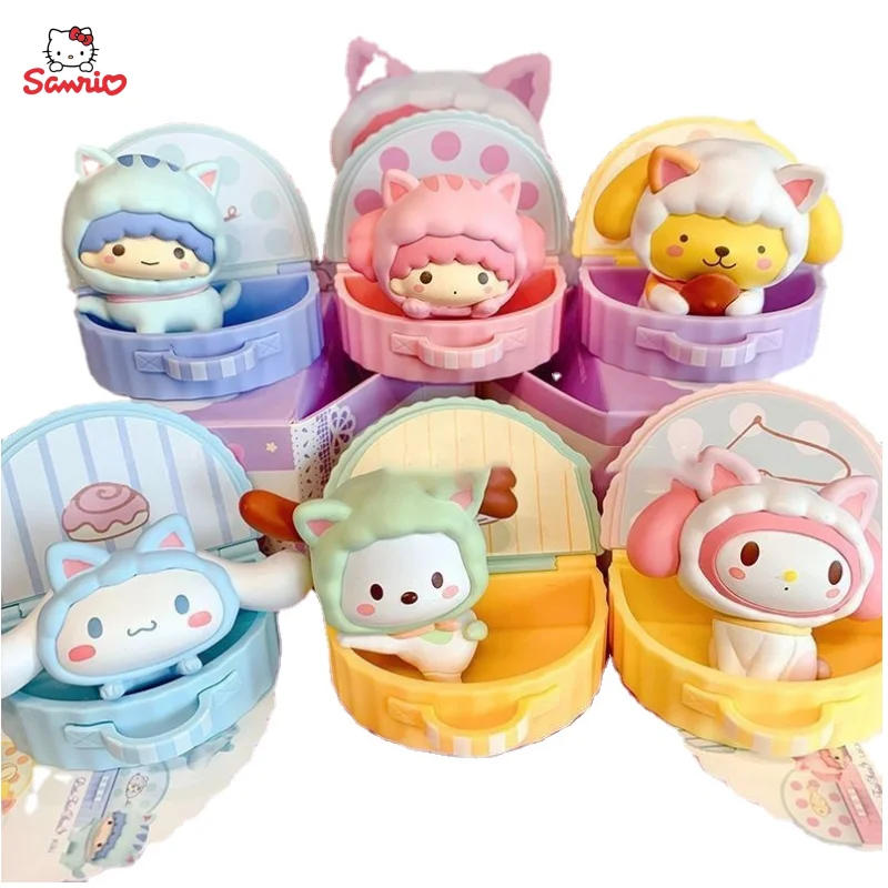 

Sanrio Genuine Hide and Seek Series Blind Box Anime Pompom Purin Kawaii My melody Hand-made Blind Box Decoration Gift for Girls