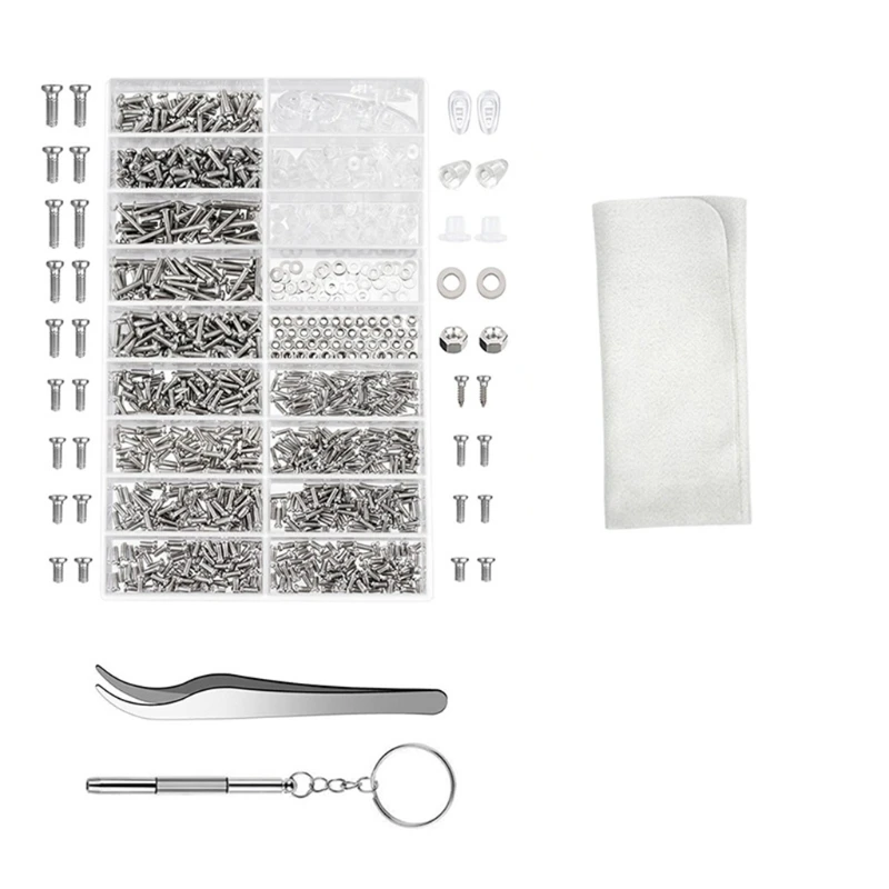 

Винтовая выпуклая шайба, винтовая шайба, винтовая гайка, набор инструментов для ремонта очков, носоупор