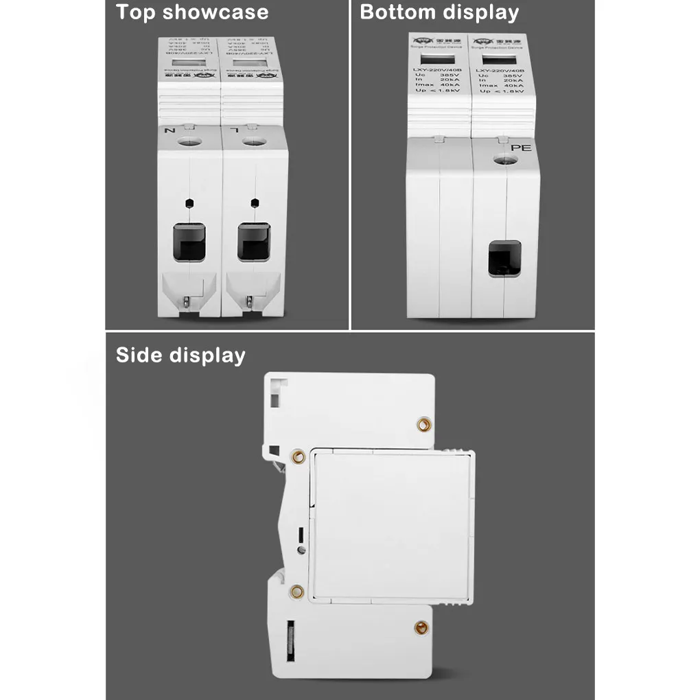 

Single Phase Surge Arrester Professional Anti-flaming Thunder Protector