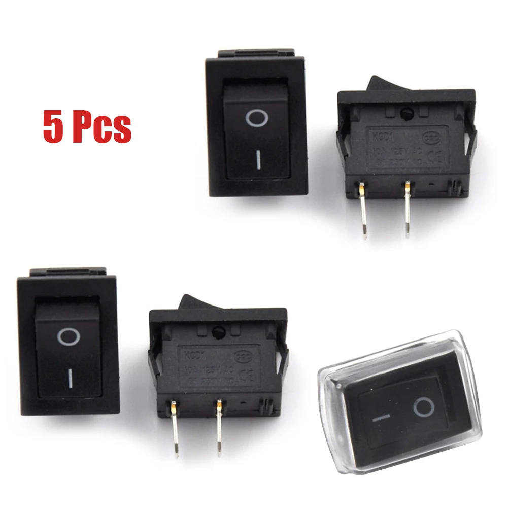 

250V Insulation Resistance 100MΩ For Car Switch Accessories Rocker Switch Car Parts 2 Stalls 5pcs Contact Resistance 50MΩ