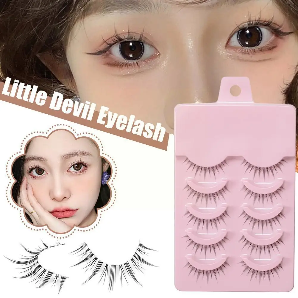 

Little Devil Eyelash Cosplay Lash Lolita Extension Eyelashes Makeup Lolita Tools False Daily Eyelashes Japanese 5pairs Fair V9p7