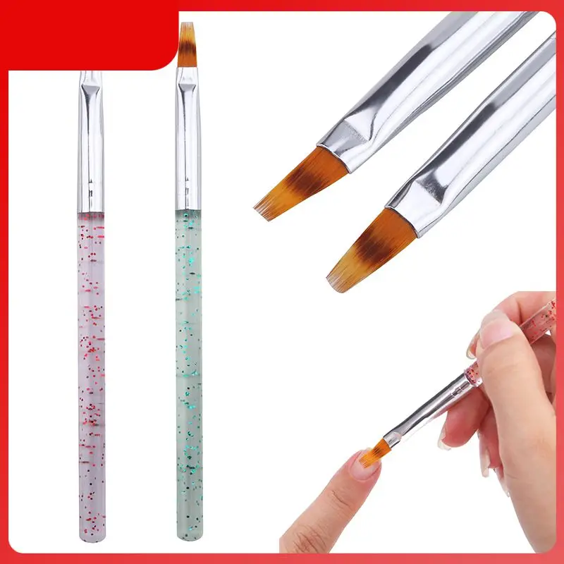 

ELECOOL 1 шт. акриловая ручка для рисования УФ-гелем градиентная ручка для ногтей переход ручка для дизайна ногтей градиентная Цветная кисть пр...